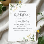 Invitations de douche nuptiale Eucalyptus vertes