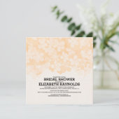 Invitations de douche nuptiale Fleurs de Pêche (Debout devant)