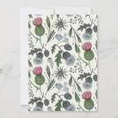 Invitations de douche nuptiale fleurs sauvages (Dos)