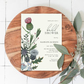 Invitations de douche nuptiale fleurs sauvages