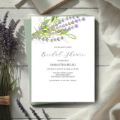 Invitations de douche nuptiale fleurs sauvages