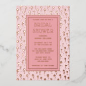 Invitations de douche nuptiale Floral Blush Pink F (Recto)