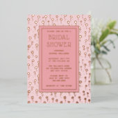 Invitations de douche nuptiale Floral Blush Pink F (Debout devant)