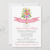 Invitations de douche nuptiale Floral Mason Jar (Devant)