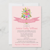 Invitations de douche nuptiale Floral Mason Jar (Devant)