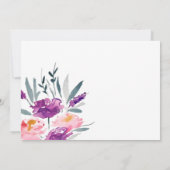 Invitations de douche nuptiale Florale (Dos)