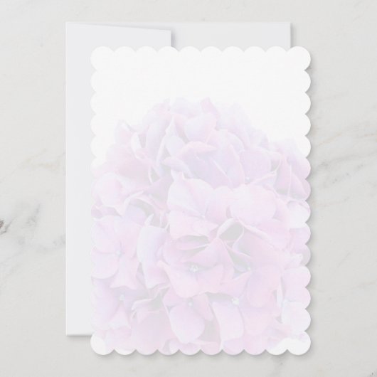 Invitations de douche nuptiale florale Hydrangea v (Dos)