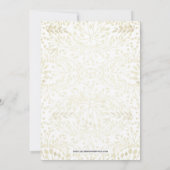 Invitations de douche nuptiale Glam Greenery (Dos)