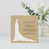 Invitations de douche nuptiale {Gold} (Debout devant)