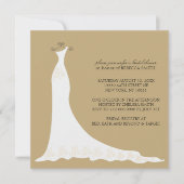 Invitations de douche nuptiale {Gold} (Devant)