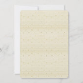 Invitations de douche nuptiale Gold et Champagne (Dos)