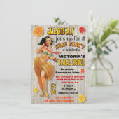 Invitations de douche nuptiale Hawaiian Luau (Debout devant)