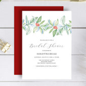 Invitations de douche nuptiale hiver Aquarelle