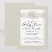 Invitations de douche nuptiale ivoire (Devant / Derrière)