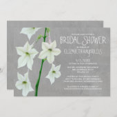 Invitations de douche nuptiale Jasmine (Devant / Derrière)