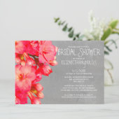 Invitations de douche nuptiale Kalanchoe (Debout devant)