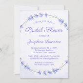 Invitations de douche nuptiale Lavender Watercolor (Devant)
