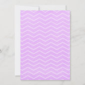 Invitations de douche nuptiale Lavender Zigzag (Dos)
