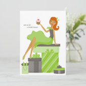 Invitations de douche nuptiale {Mariée à tête roug (Debout devant)