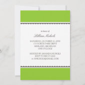 Invitations de douche nuptiale {Mariée à tête roug (Dos)