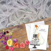Invitations de douche nuptiale {Mariée à tête roug