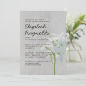 Invitations de douche nuptiale Matthiola vintages (Debout devant)