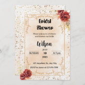Invitations de douche nuptiale moins chères (Devant / Derrière)