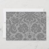 Invitations De Douche Nuptiale Noire Et Blanc (Dos)