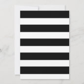 Invitations de douche nuptiale noire et or (Dos)