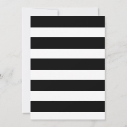 Invitations de douche nuptiale noire et or (Dos)