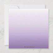 Invitations de douche nuptiale Ombre violet (Dos)