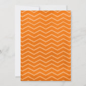 Invitations de douche nuptiale Orange Zigzag (Dos)