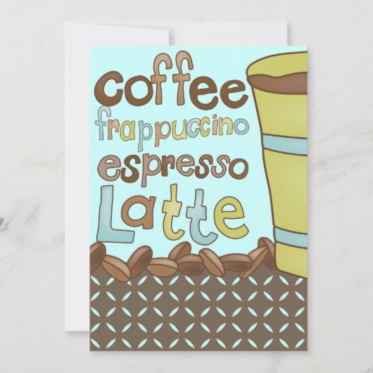 Invitations de douche nuptiale ou déjeuner de café (Devant)