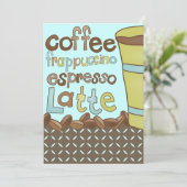Invitations de douche nuptiale ou déjeuner de café (Debout devant)