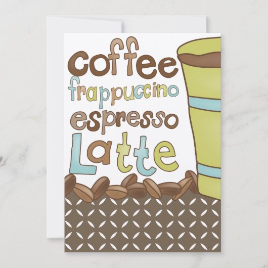 Invitations de douche nuptiale ou déjeuner de café (Devant)