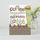 Invitations de douche nuptiale ou déjeuner de café (Debout devant)