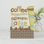 Invitations de douche nuptiale ou déjeuner de café (Debout devant)