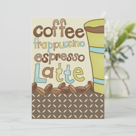 Invitations de douche nuptiale ou déjeuner de café (Debout devant)