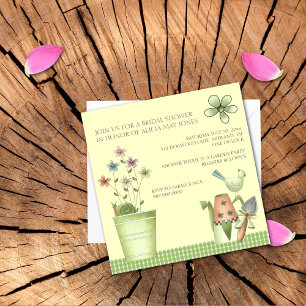 Invitations de douche nuptiale ou événement de Gar