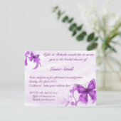 Invitations de douche nuptiale papillon (Debout devant)
