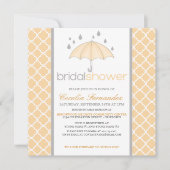 Invitations de douche nuptiale parapluie (Devant)