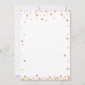 Invitations de douche nuptiale Parties scintillant (Dos)