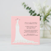Invitations de douche nuptiale {Peach} (Debout devant)