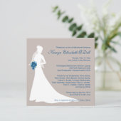 Invitations de douche nuptiale - Personnalisé (Debout devant)