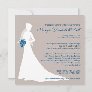 Invitations de douche nuptiale - Personnalisé