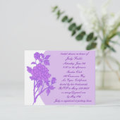 Invitations de douche nuptiale personnalisée à fle (Debout devant)