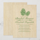 Invitations de douche nuptiale Pine Cone (Devant / Derrière)