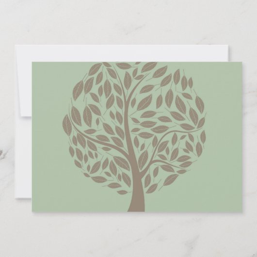 Invitations de douche nuptiale Recyclé Green Eco T (Dos)