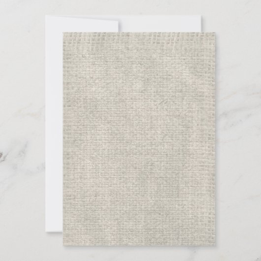 Invitations de douche nuptiale Red Rustic Burlap (Dos)