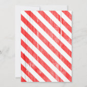 Invitations de douche nuptiale Red Stripes (Dos)